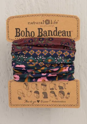 Boho Bandeau - Wine Floral