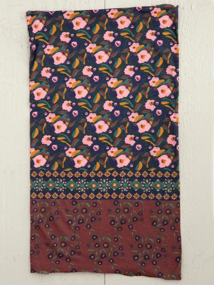 Boho Bandeau - Wine Floral