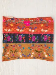 Boho Half Bandeau - Rust Tan Borders