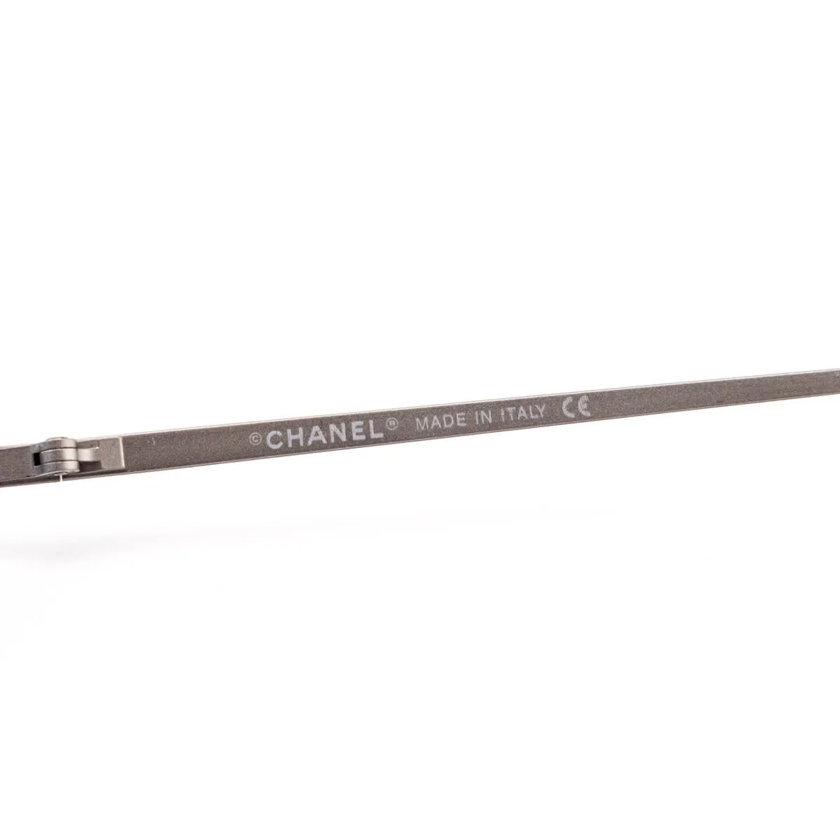 Chanel Blue Tinted Narrow Frameless Vintage CC Sunglasses