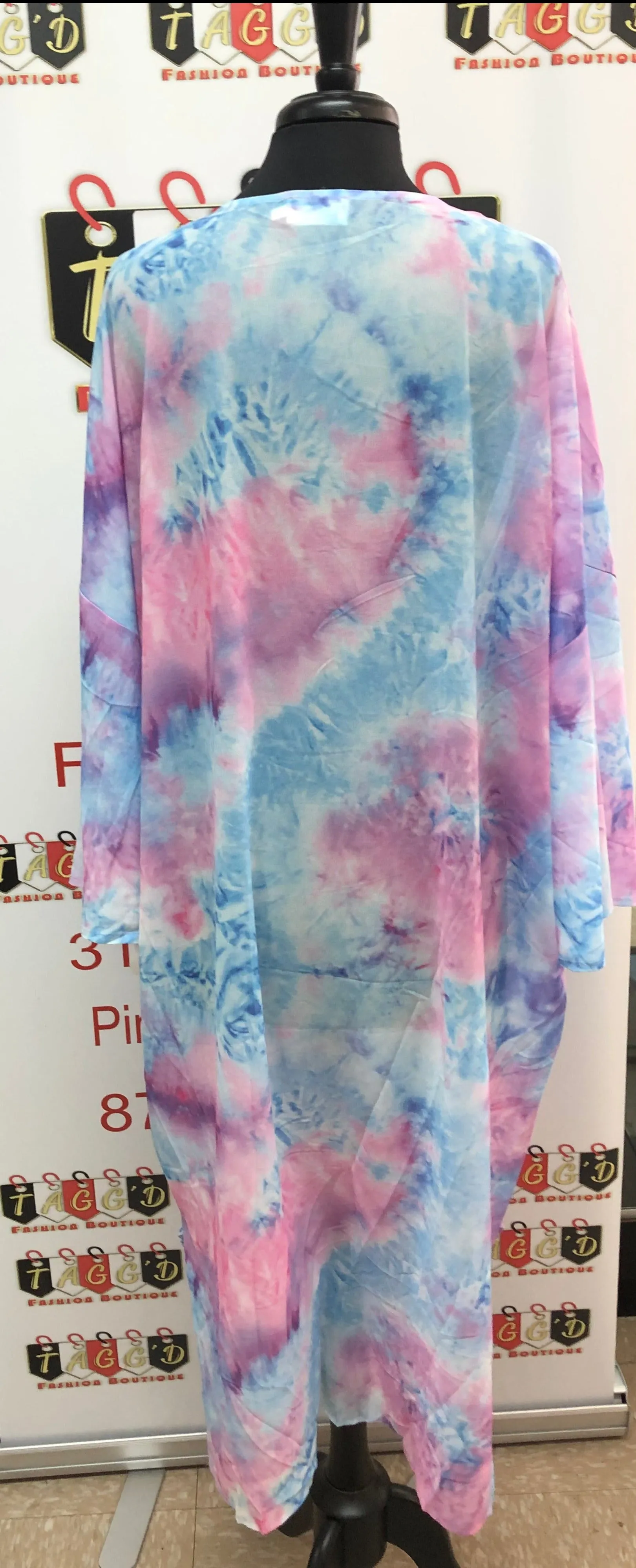 Chiffon Kimono  Cardigan w/ Slit