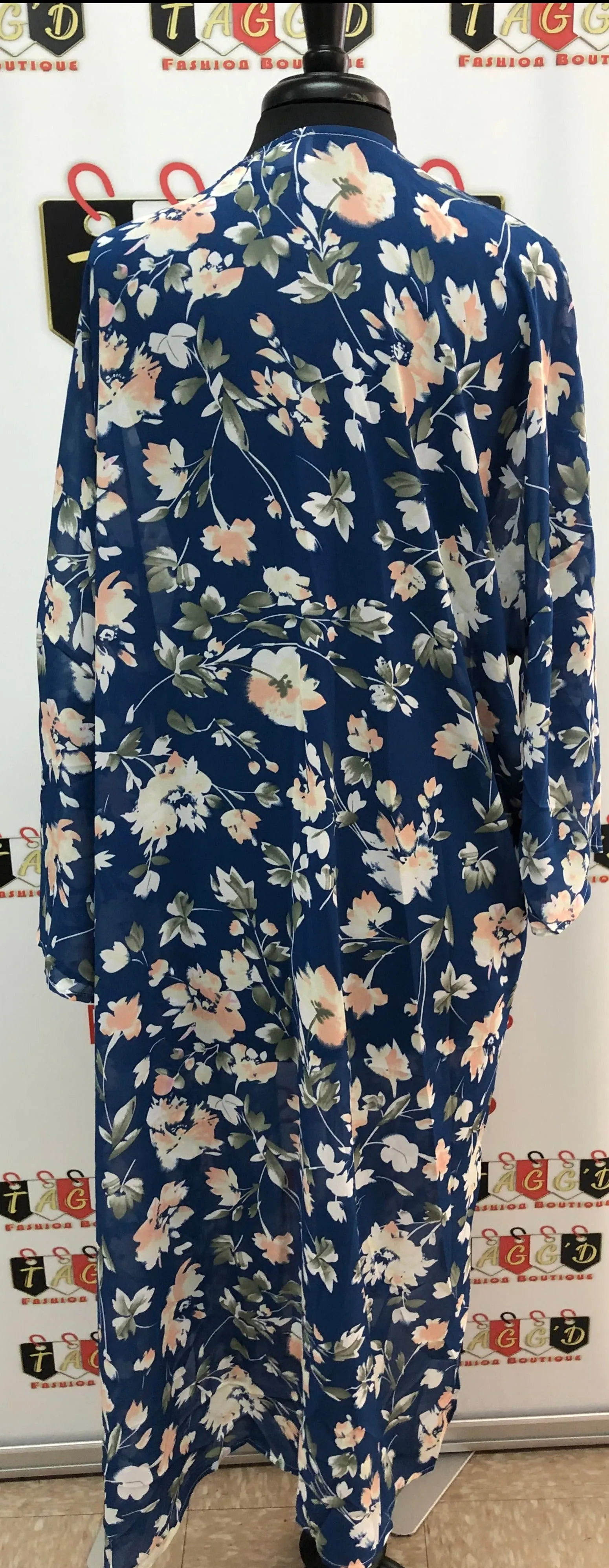 Chiffon Kimono  Cardigan w/ Slit