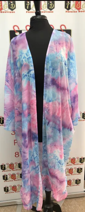 Chiffon Kimono  Cardigan w/ Slit