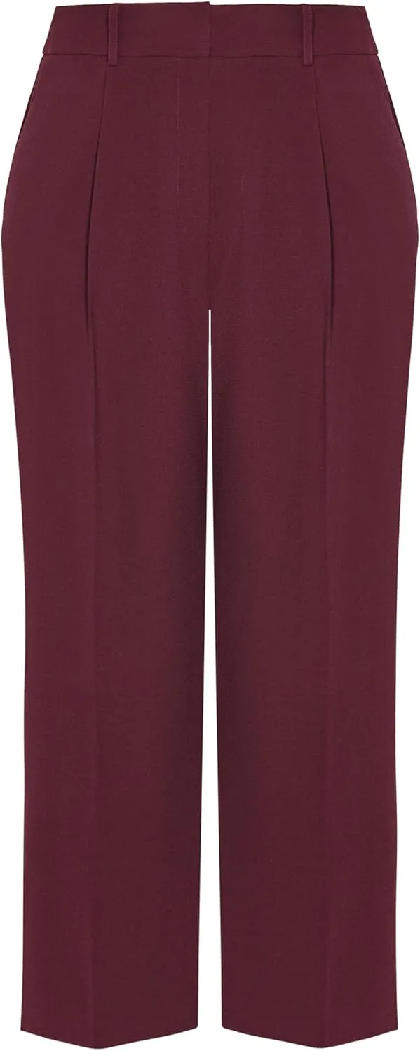 City Chic Women's Plus Size Audrie Straight Leg Textured Pant