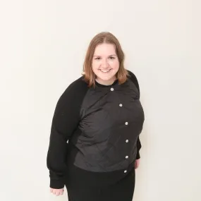 Crew Neck Button Cardigan