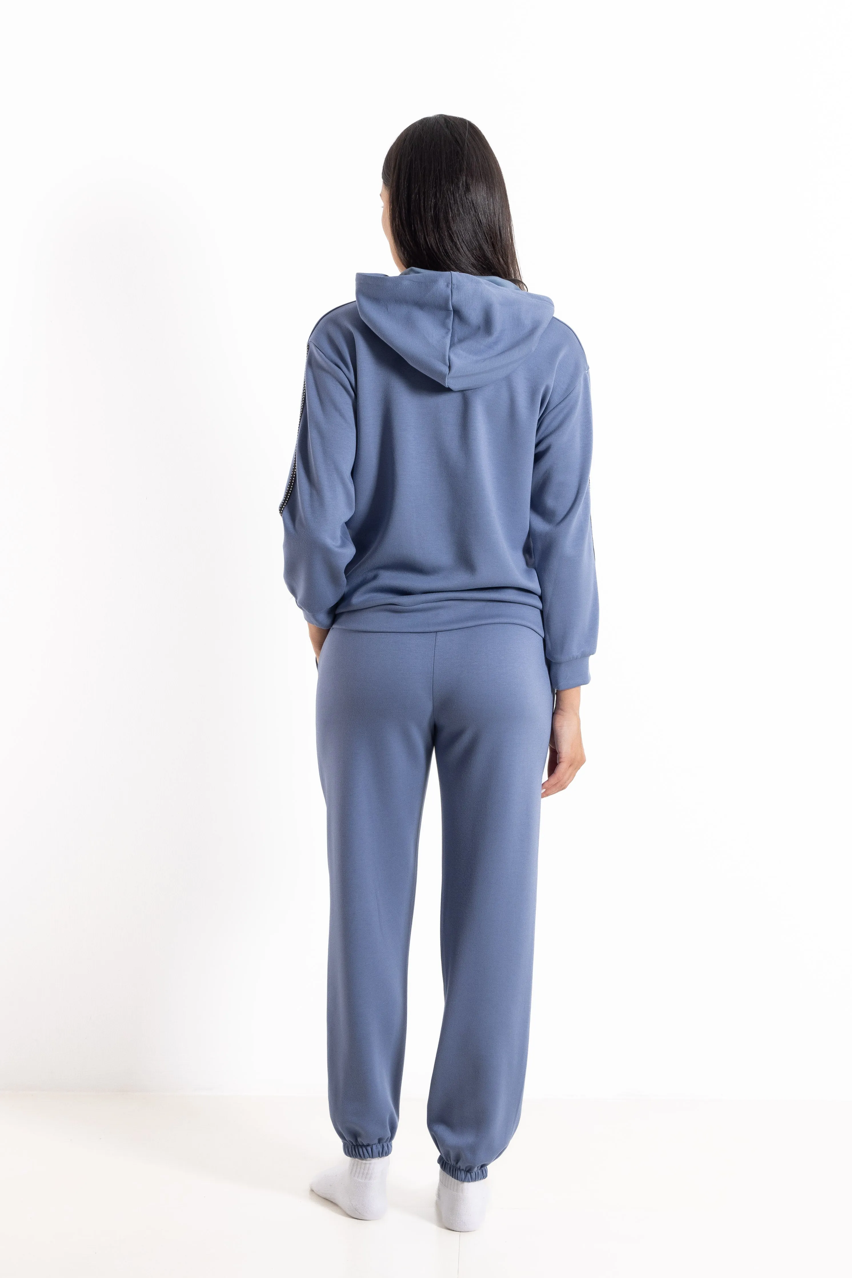 DETAILED SOFT HOODIE SET
