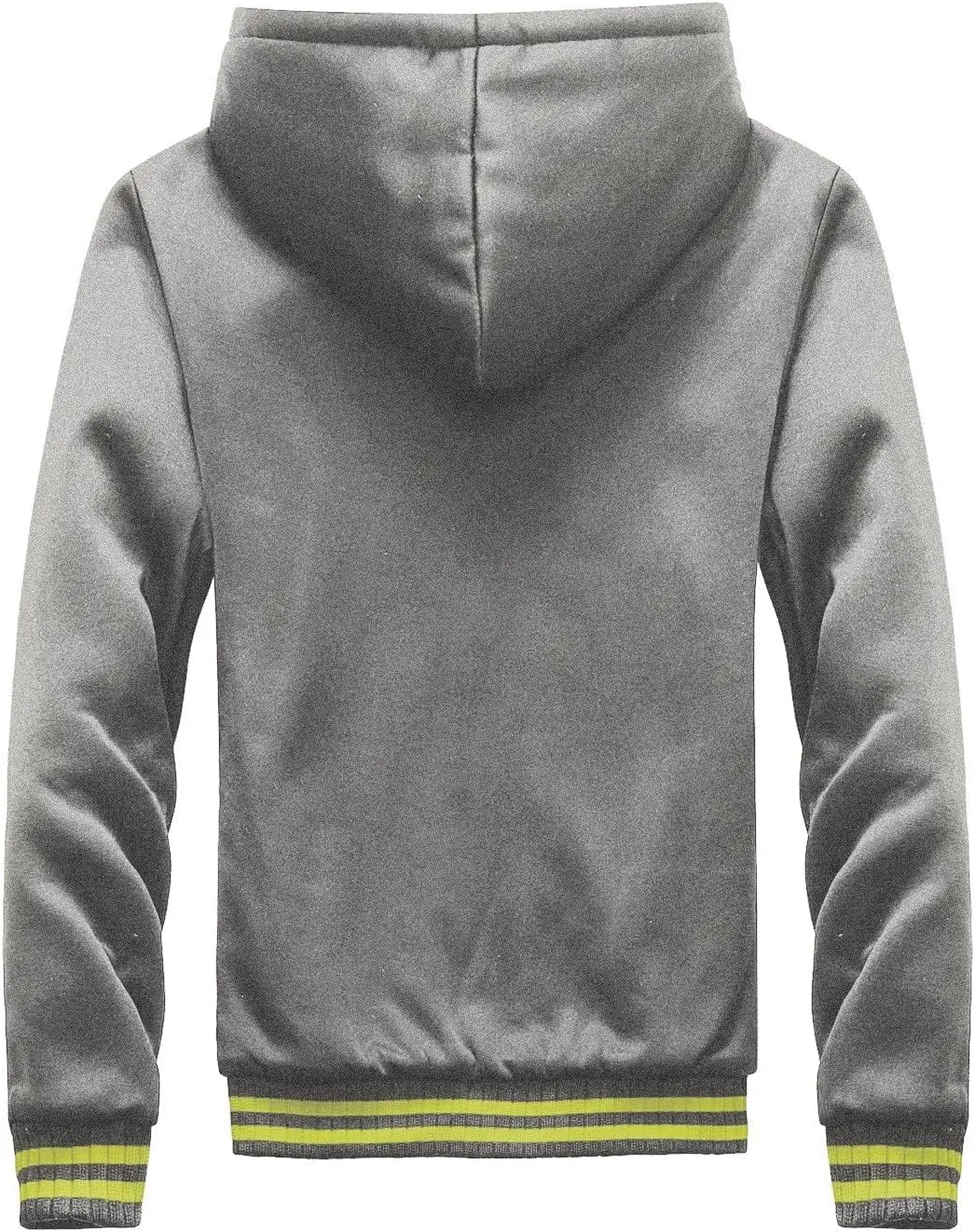 evzosrz Hoodies for Men Zipper Jackets Sherpa Lined Hooded Fleece Sweatshirts Full Zip Wool Heavyweight Warm Cardigans