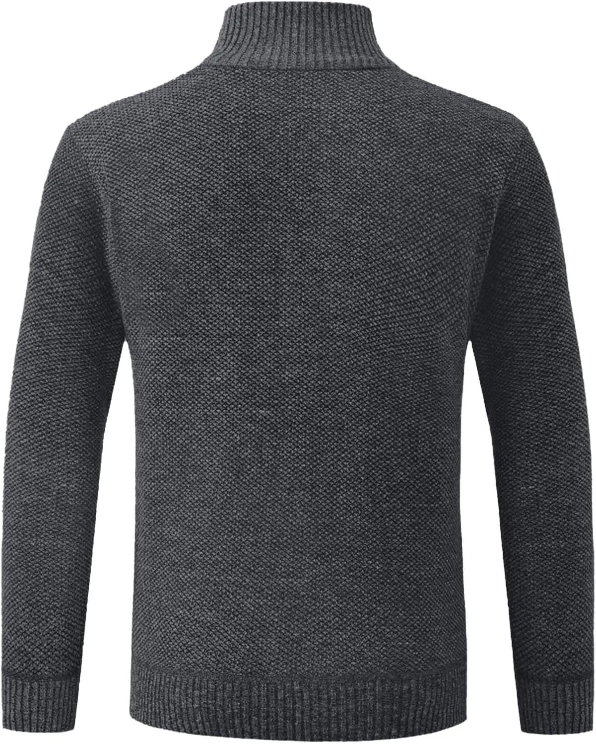 Fall Winter Sweater Cardigan for Men Full Zip Soft Knitted Long Sleeve Warm Sweater Fleece Lined Workout Dress Jacket