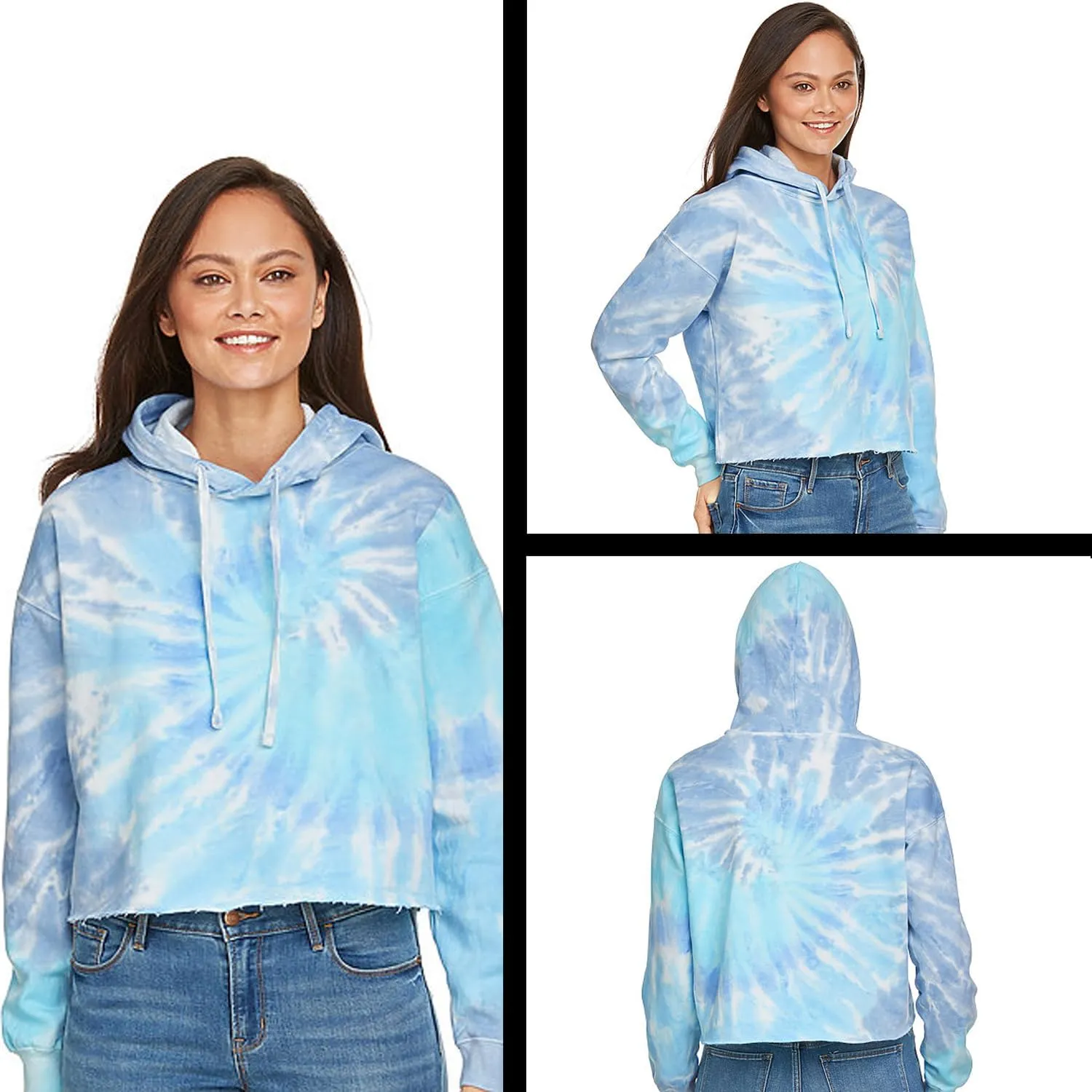 Feminist (Pink Print) Cropped Fleece Hoodie, Soft & Cozy, Trendy Fit