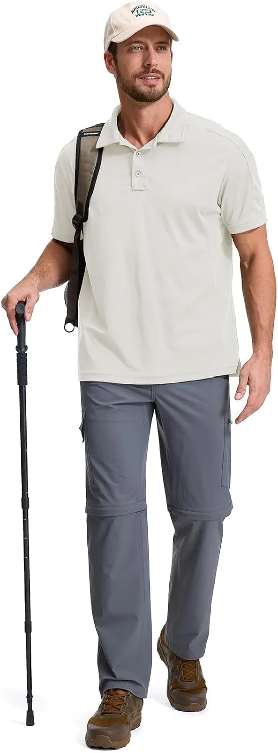 Fishing Pants for Men, Waterproof Convertible Quick Dry Pants for Wading, Lightweight Breathable Hiking Pants Mens