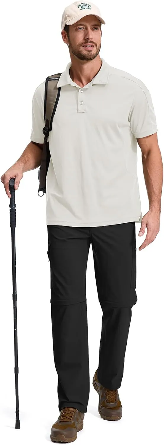 Fishing Pants for Men, Waterproof Convertible Quick Dry Pants for Wading, Lightweight Breathable Hiking Pants Mens