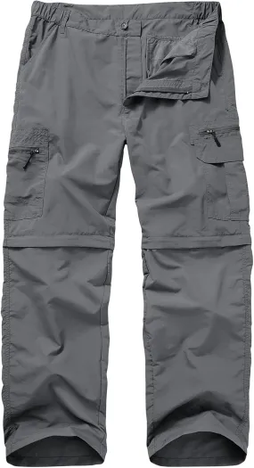 Fishing Pants for Men, Waterproof Convertible Quick Dry Pants for Wading, Lightweight Breathable Hiking Pants Mens