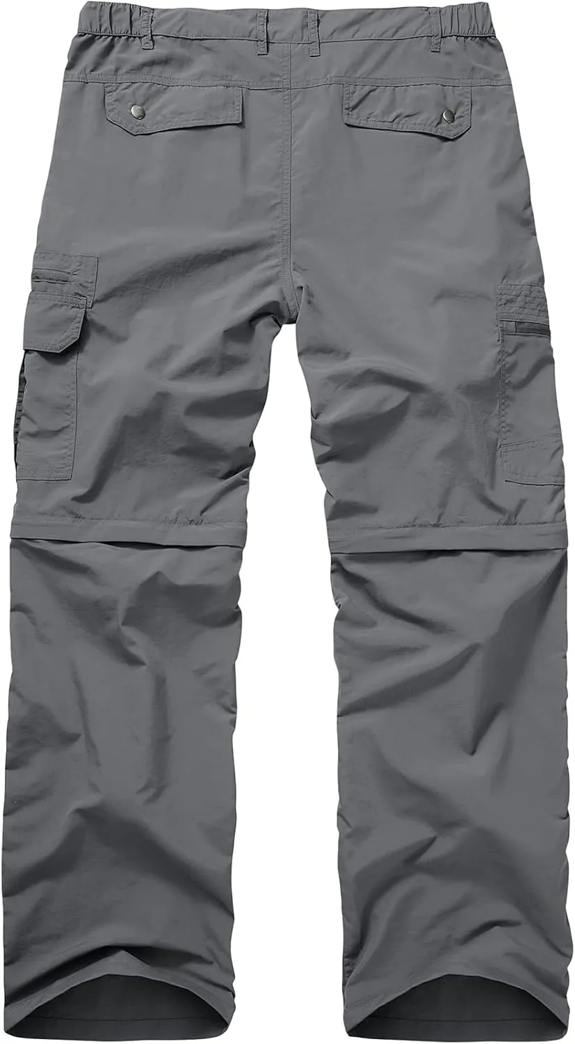 Fishing Pants for Men, Waterproof Convertible Quick Dry Pants for Wading, Lightweight Breathable Hiking Pants Mens