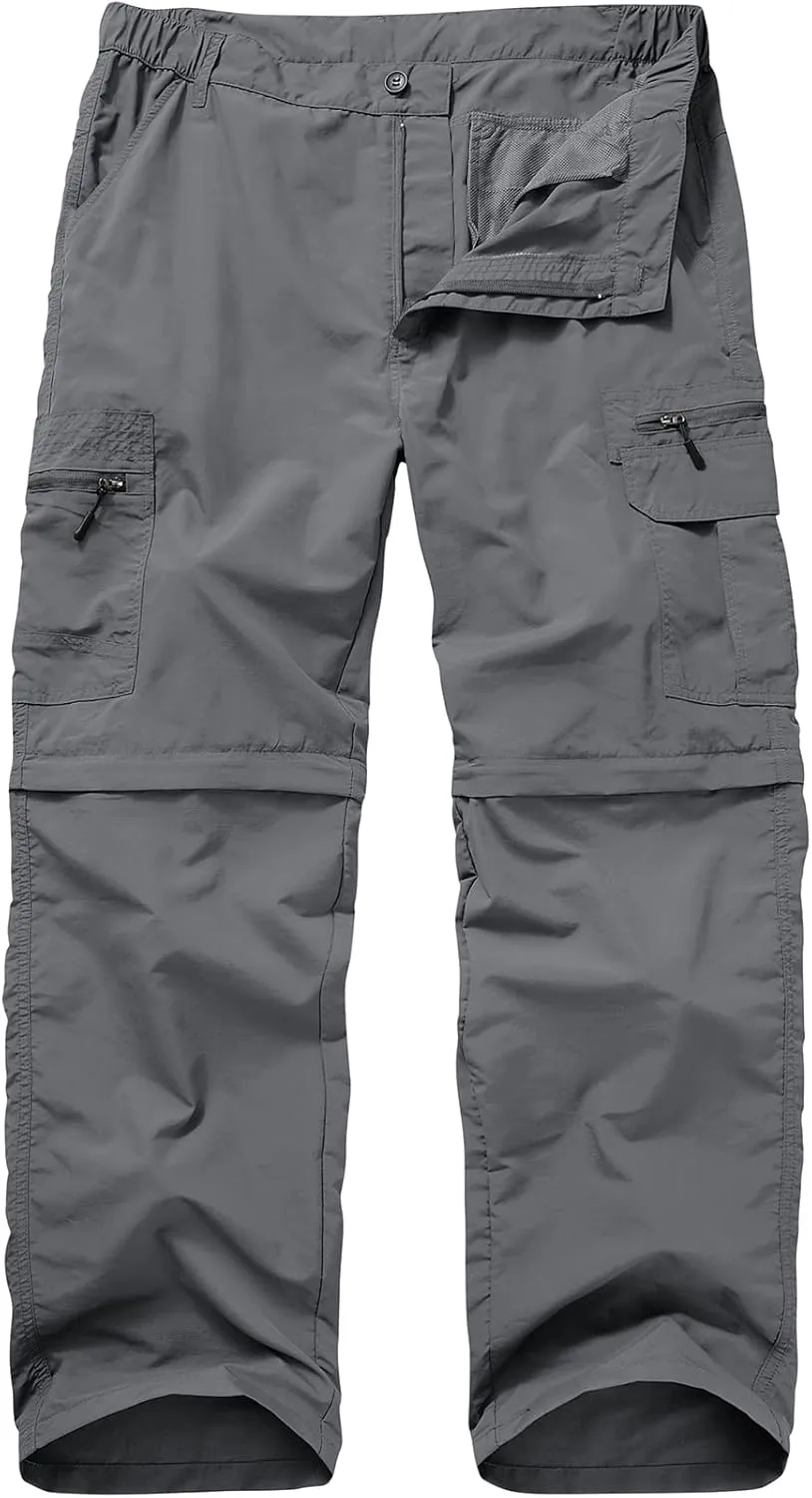 Fishing Pants for Men, Waterproof Convertible Quick Dry Pants for Wading, Lightweight Breathable Hiking Pants Mens