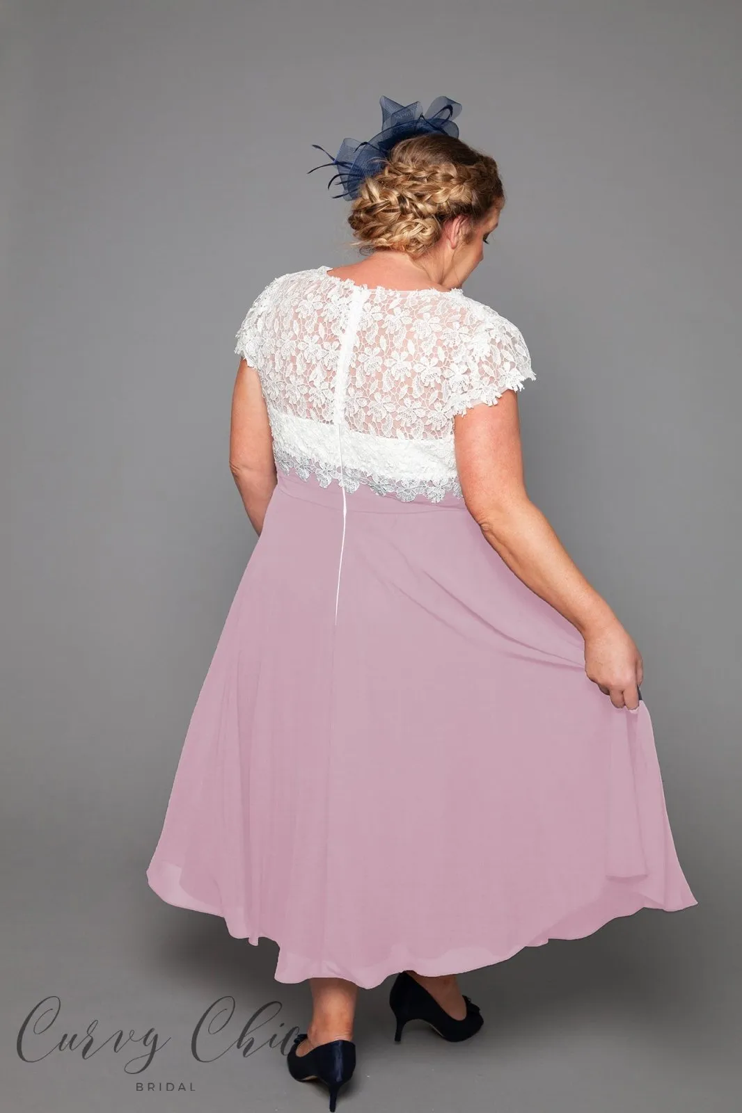 Fleur Dress in Ivory and Sage or Ivory and Blush