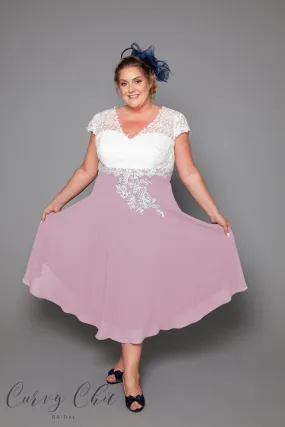 Fleur Dress in Ivory and Sage or Ivory and Blush