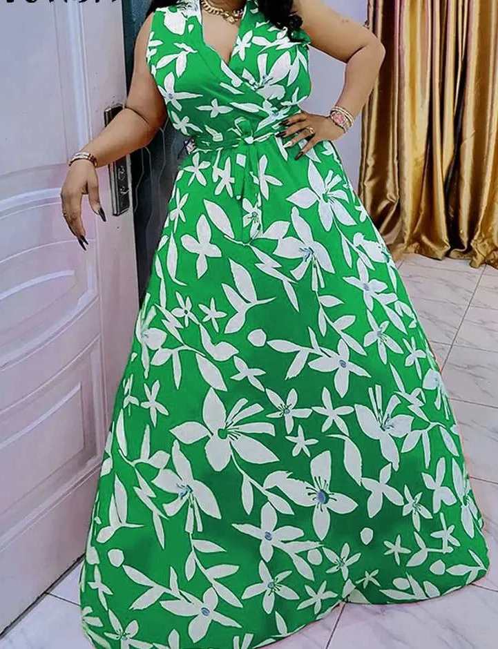 Flower Printed Summer Dress