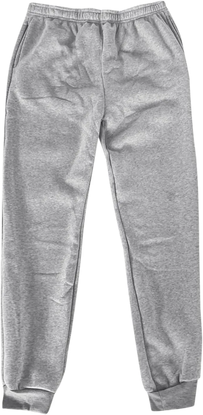 High Waisted Fleece Sweatpants Unisex Running Baggy Loose Fit Gym Pant Straight Leg Active Lightweight Trousers with Pockets