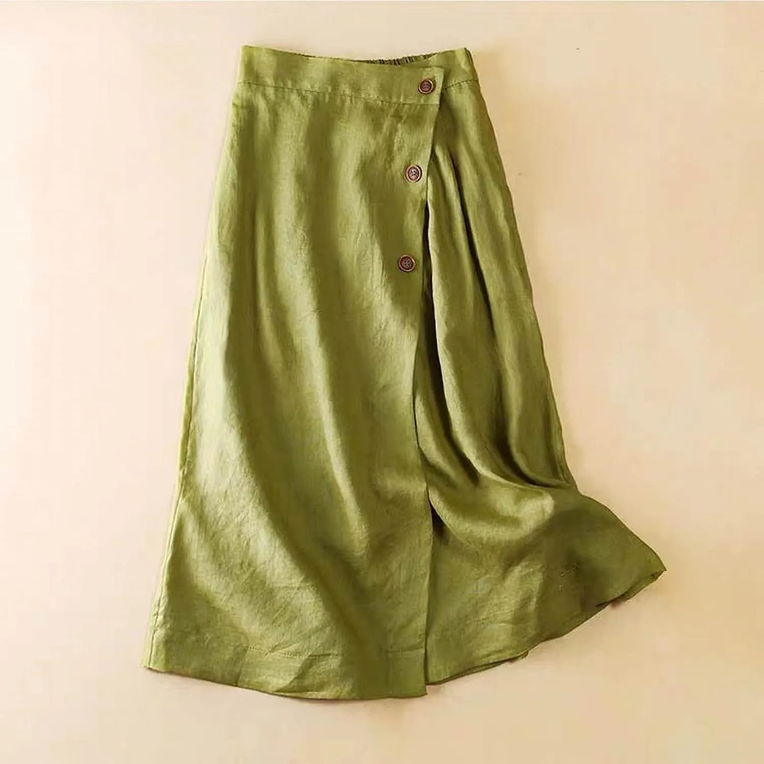 High Waisted Skirts for Women, Y2K Skirt for Summer Lightweight Button A-Line Long Skirts Teens Vacation Clothes