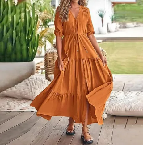 Ivyshape | Bohemian Maxi Sundress