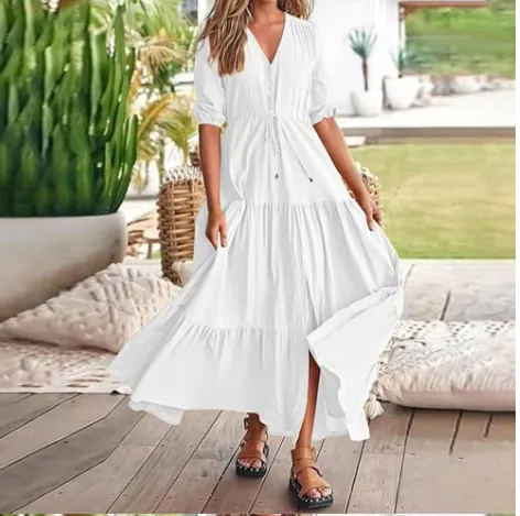 Ivyshape | Bohemian Maxi Sundress