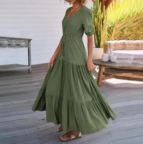 Ivyshape | Bohemian Maxi Sundress