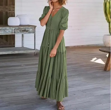 Ivyshape | Bohemian Maxi Sundress
