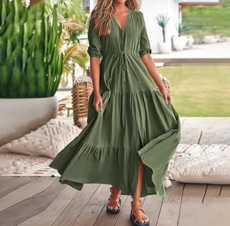 Ivyshape | Bohemian Maxi Sundress