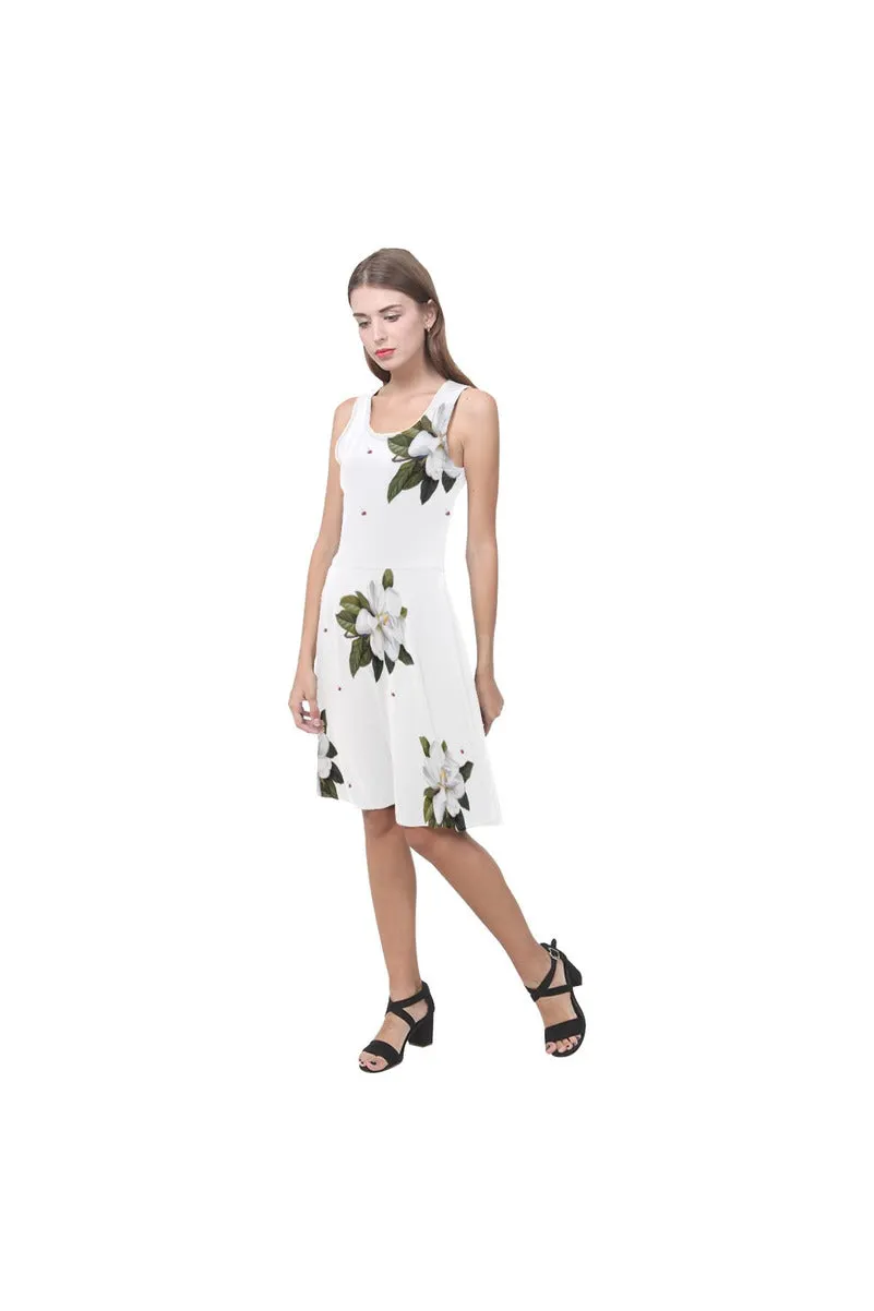 Magnolia On White Atalanta Casual Sundress