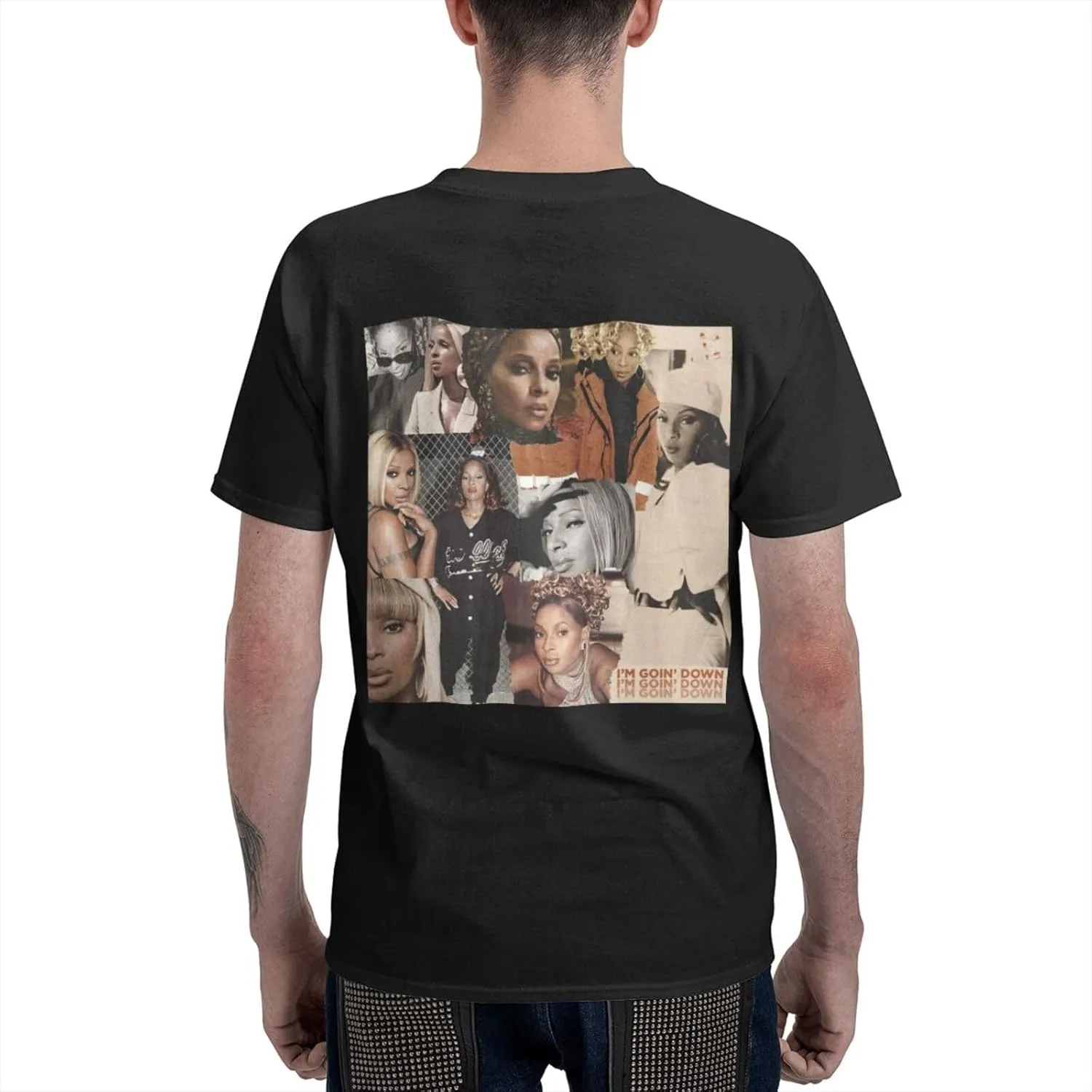 Men T Shirt Short Sleeve Crewneck Tee Summer Beach Tops Comfortable Cotton Shirt