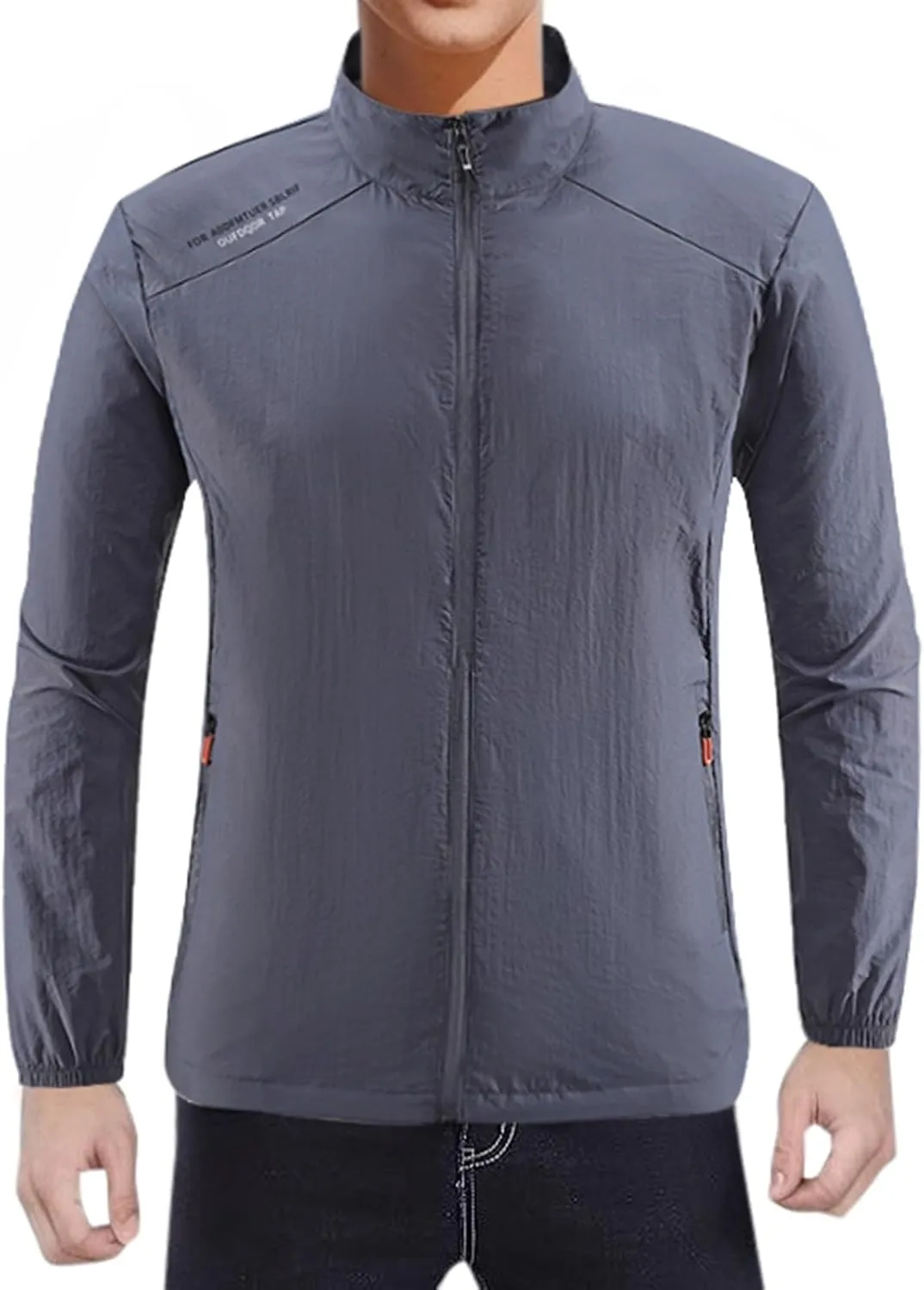 Men's Summer Thin Ice Silk Breathable Coat Large Size Fishing Quick Drying Sun Protective Clothing Young Mens Men's Anoraks