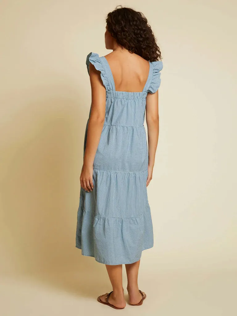 Nation Camille Easy Cotton Poplin Sundress- Spritz