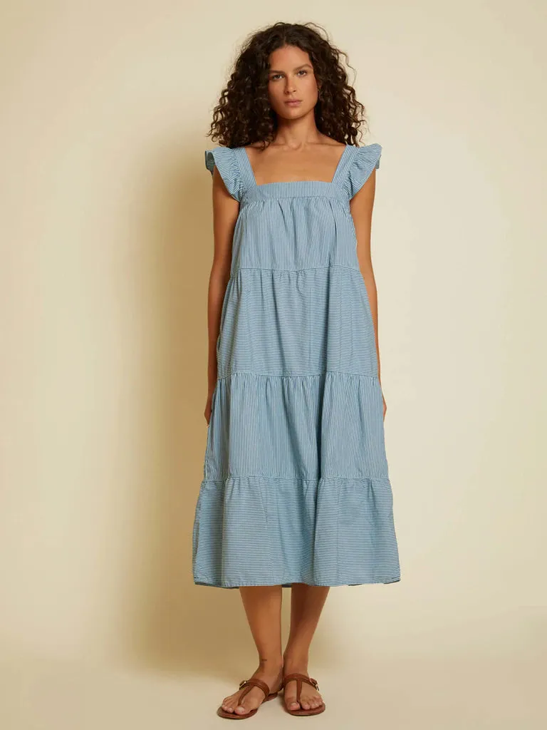 Nation Camille Easy Cotton Poplin Sundress- Spritz