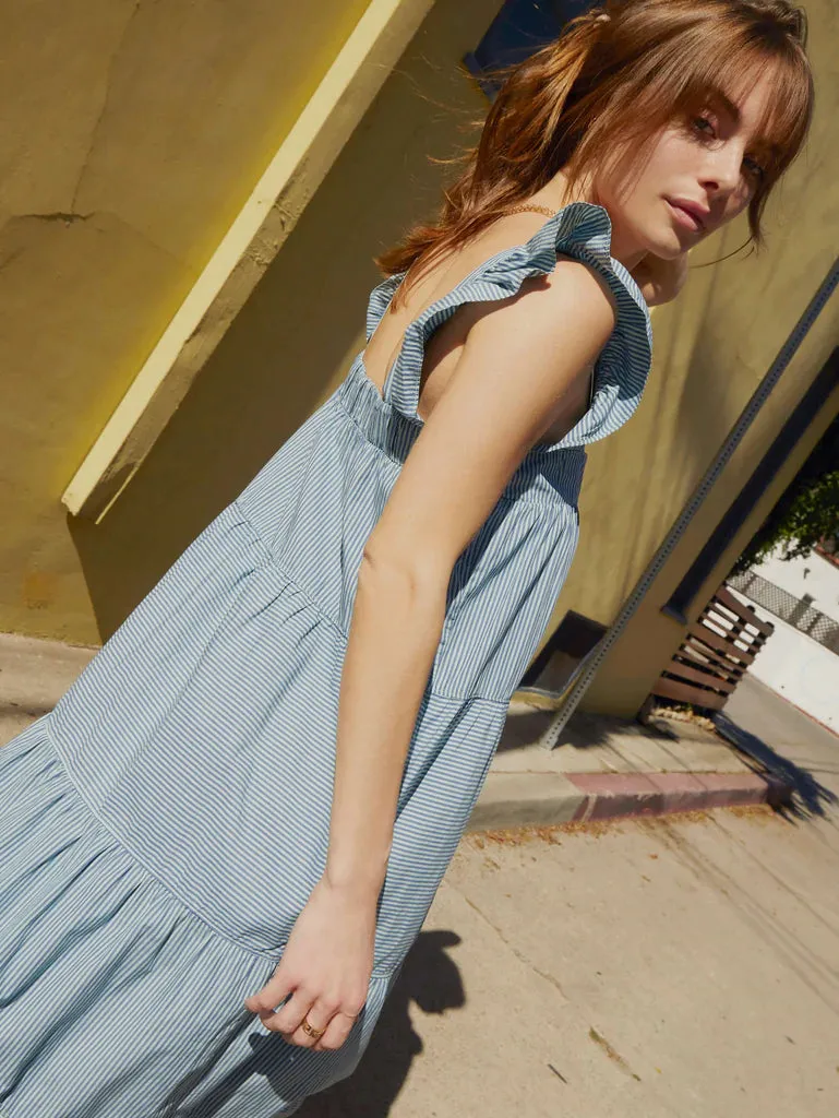 Nation Camille Easy Cotton Poplin Sundress- Spritz