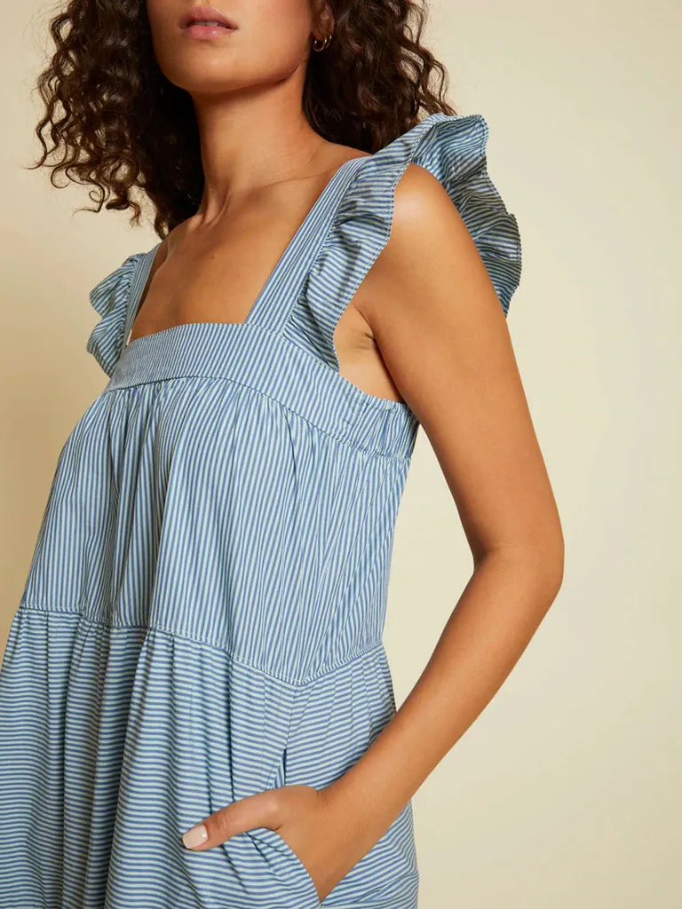 Nation Camille Easy Cotton Poplin Sundress- Spritz