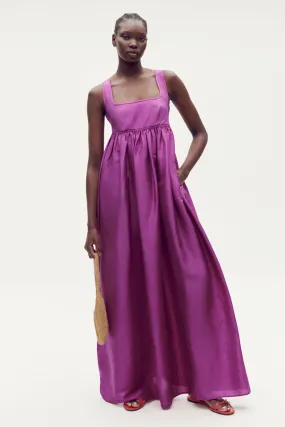 Oroton Strappy Sundress Magenta Size 6