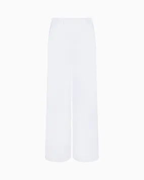 Poplin Low Rise Trouser | White