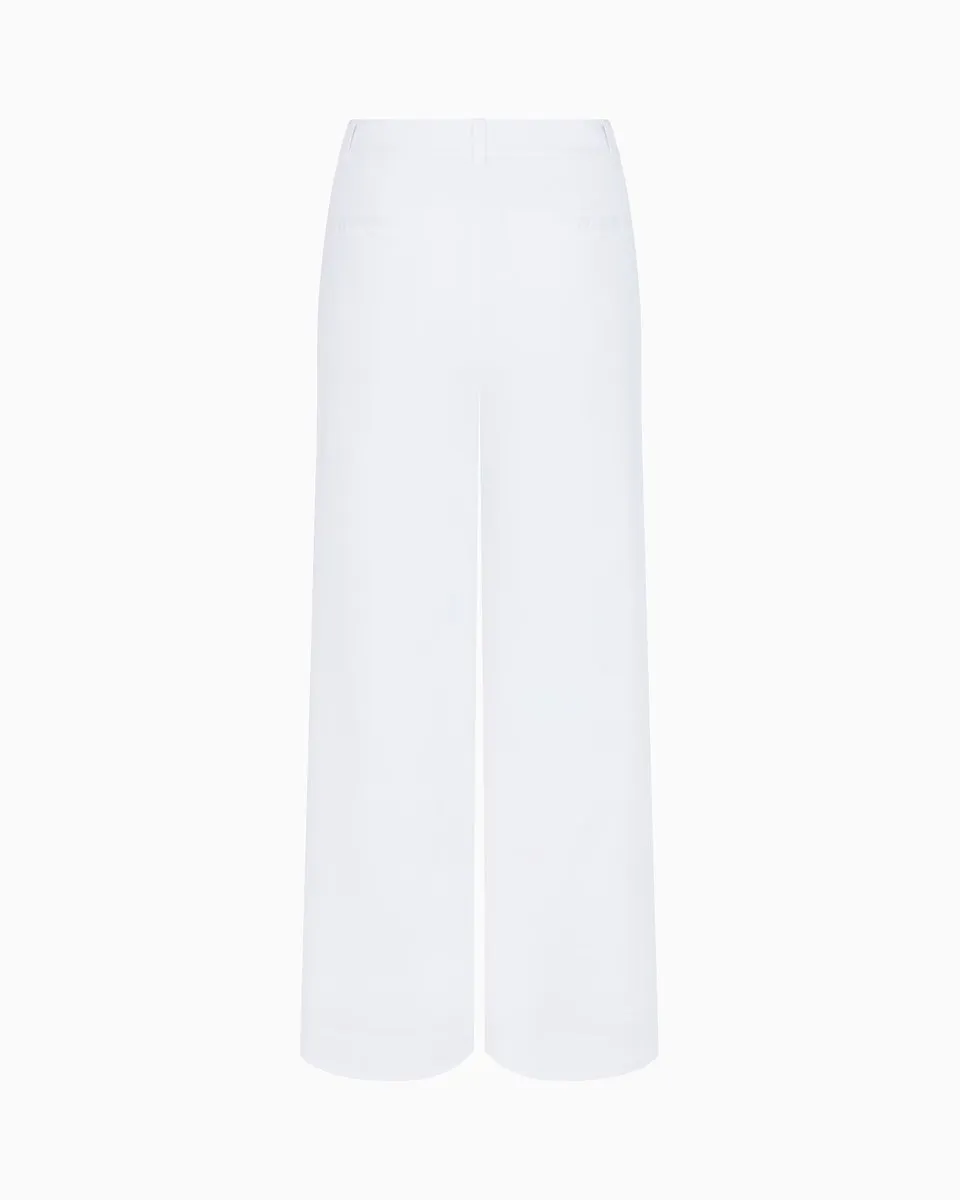 Poplin Low Rise Trouser | White
