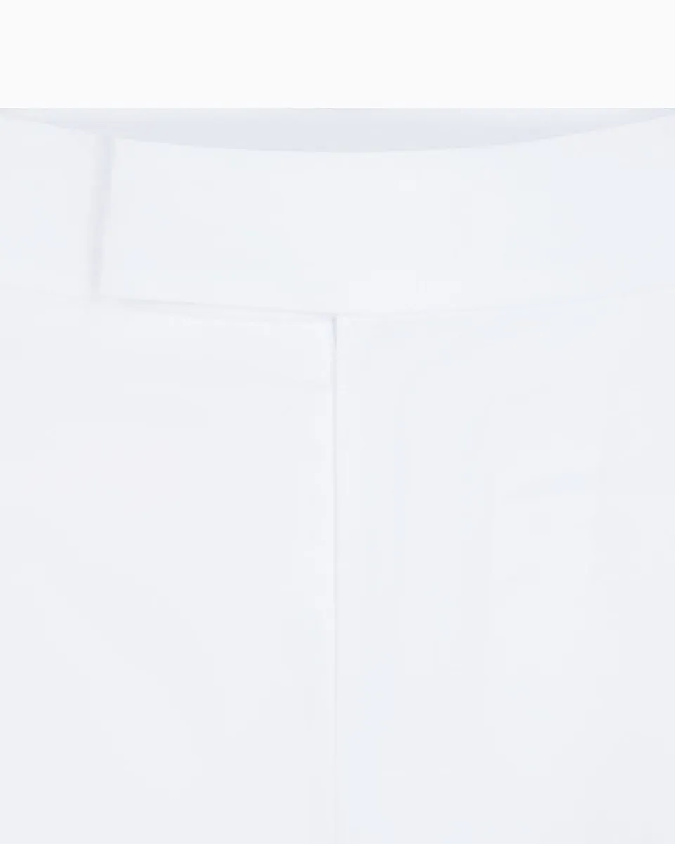Poplin Low Rise Trouser | White