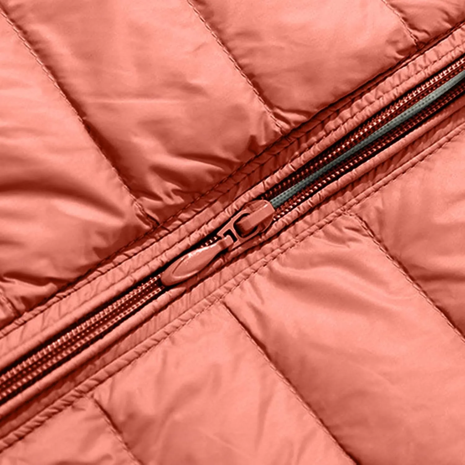 Quilted Jacket Womens With Detachable Hood 2024 Ultra Light Weight Zipper Long Sleeve Down Coat Winter Puffer Jackets