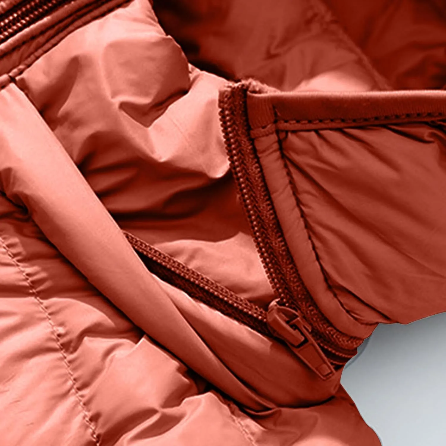 Quilted Jacket Womens With Detachable Hood 2024 Ultra Light Weight Zipper Long Sleeve Down Coat Winter Puffer Jackets
