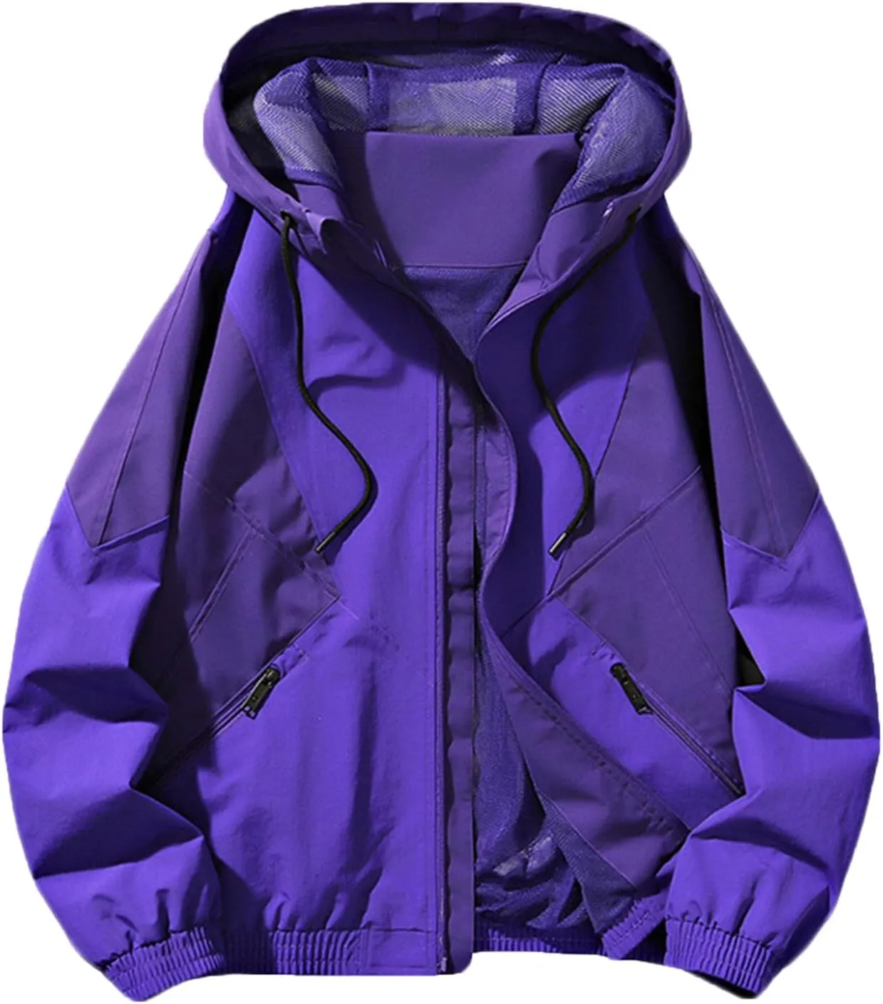 Rain Jacket Mens Raincoat Casual Lightweight Breathable Windbreaker Outdoor Travel Hiking Cycling Mountain Outwear