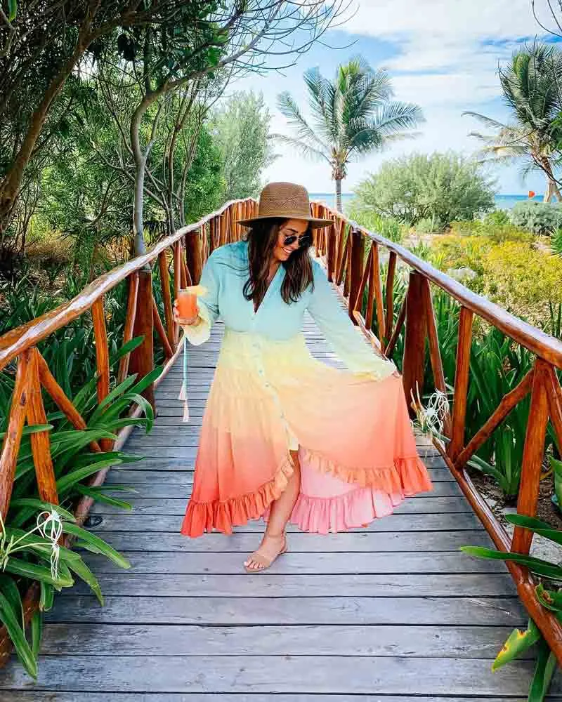 Rainbow Fade Sundress