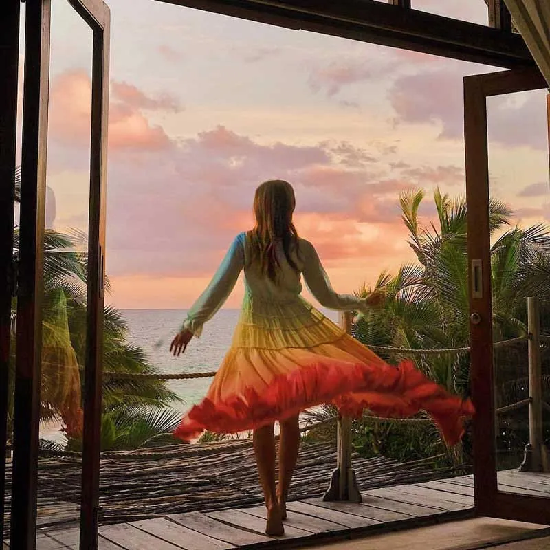 Rainbow Fade Sundress