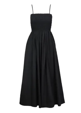 Shelly Smocked Dress- Black