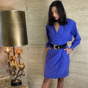 Silk 1980's Trench Dress