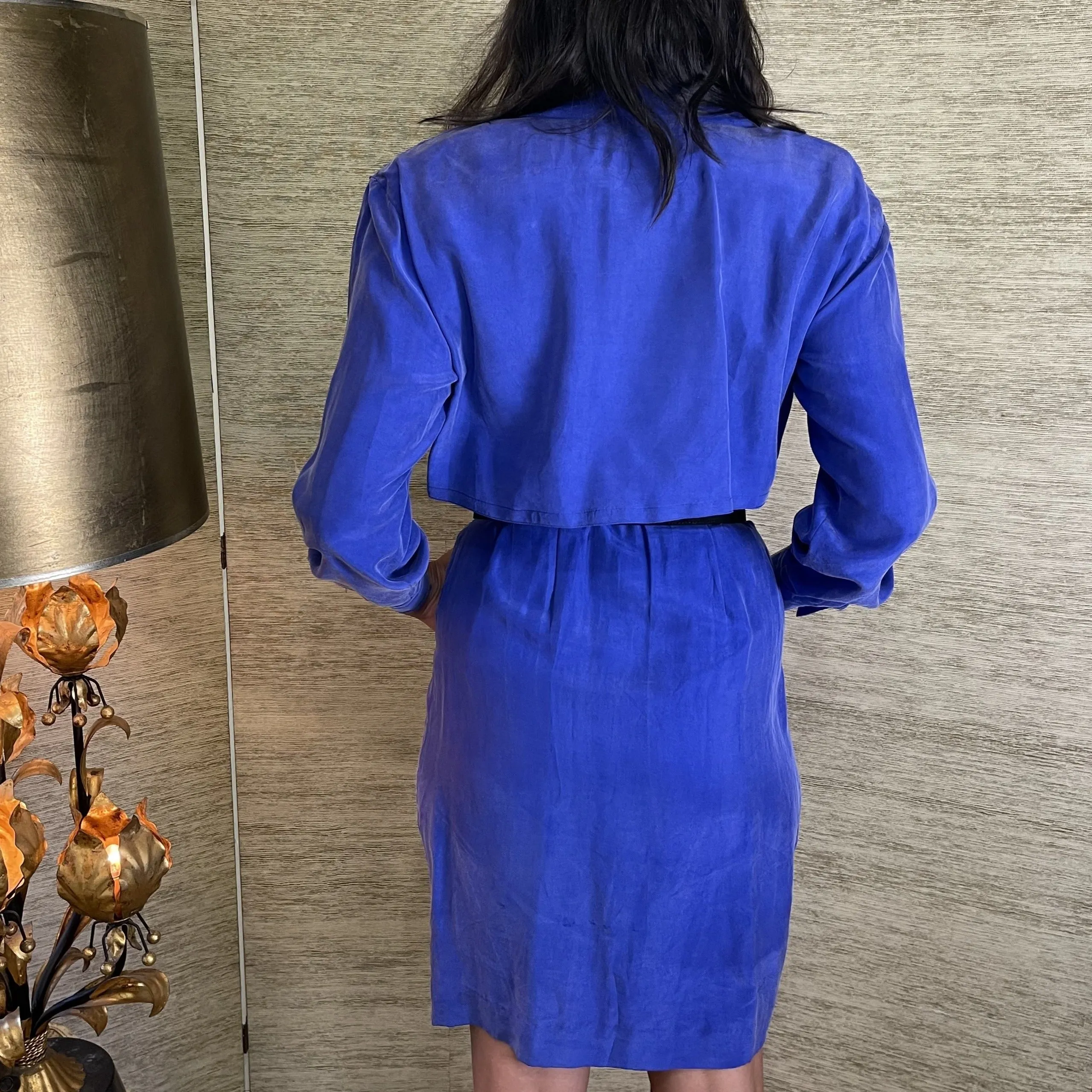 Silk 1980's Trench Dress