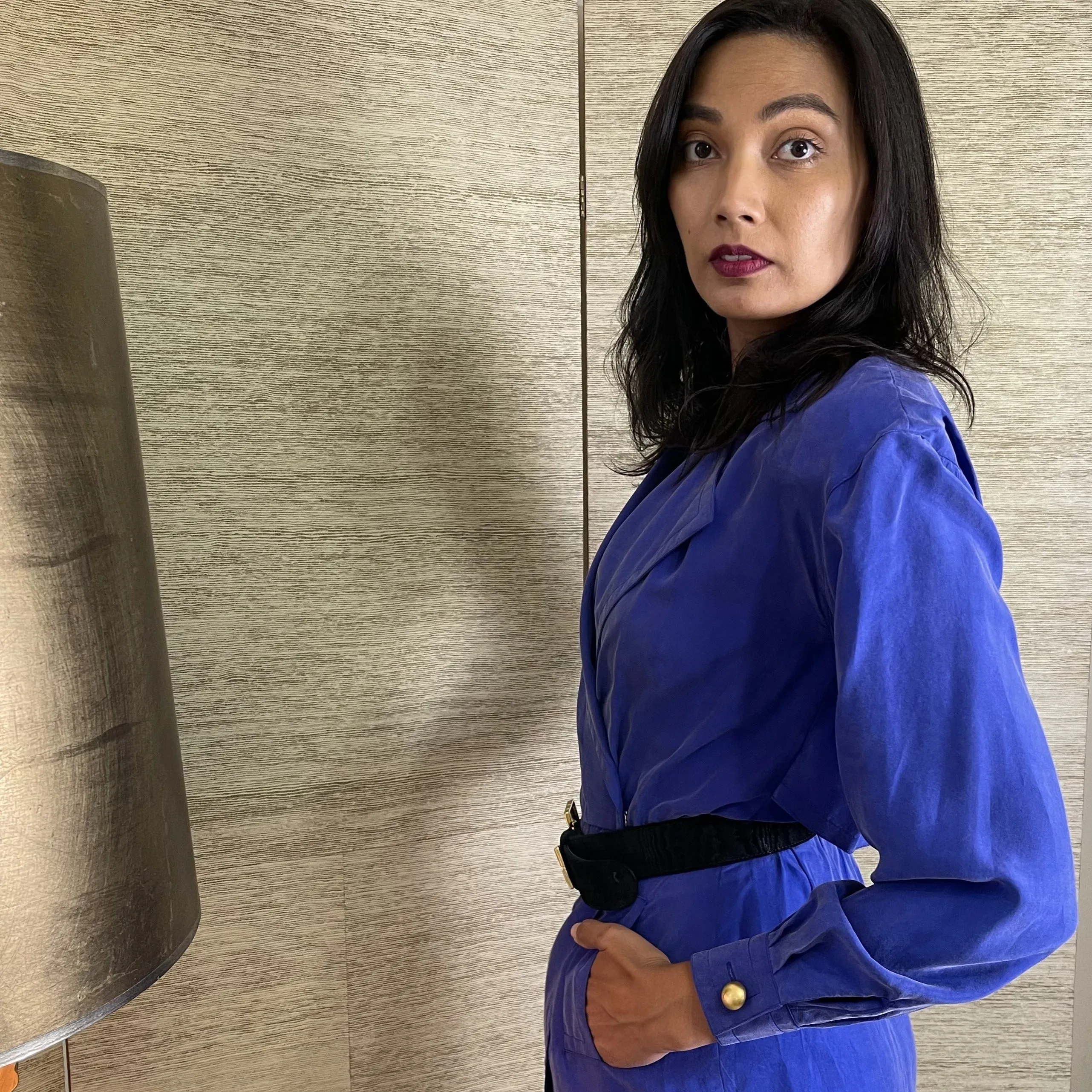 Silk 1980's Trench Dress
