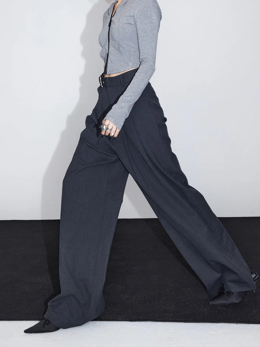 Slacks Straight Simple Chic Pants