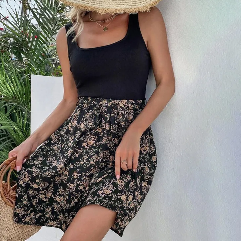 Sleeveless Casual Summer Floral Sundress